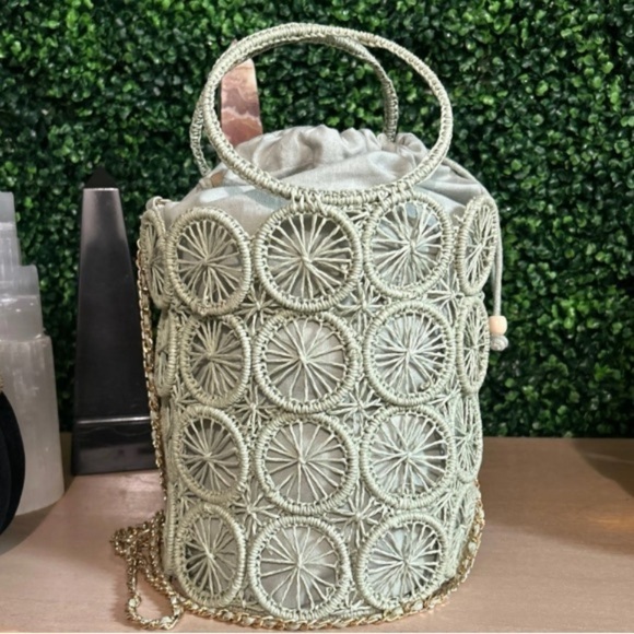 House of Harlow 1960 Circle Crochet Handbag Crossbody NWT Handcrafted - Picture 10 of 10